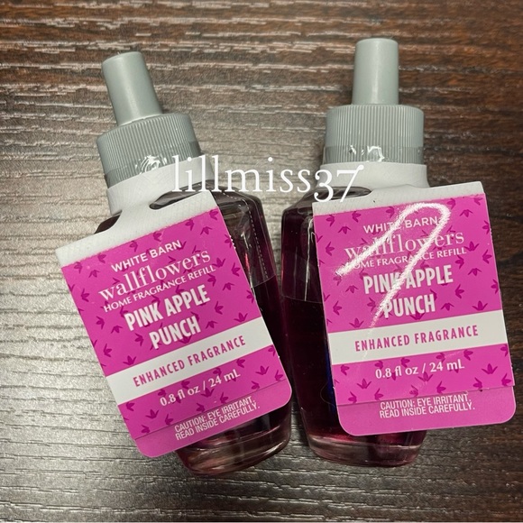 2X PINK APPLE PUNCH Bath & Body Works Wallflower Refill Bulb Bundle - Picture 2 of 4